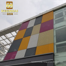 Decorative Design Metal Perforated Curtain Wall Facade (KH-CW-70)